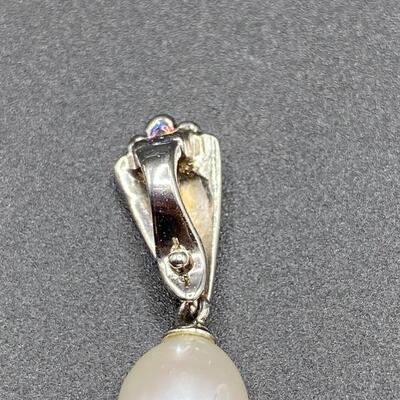 Sterling Silver Pearl Pendant Charm