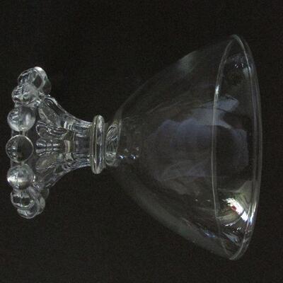 Lot 337- Anchor Hocking Clear Boopie Sherbet Glasses