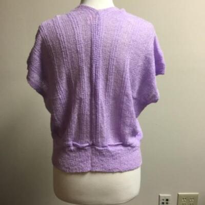 Vintage Lavender Sweater Set by Glenty 100% Acrylic made in Japan One Size Fits Most Sears tag still attached