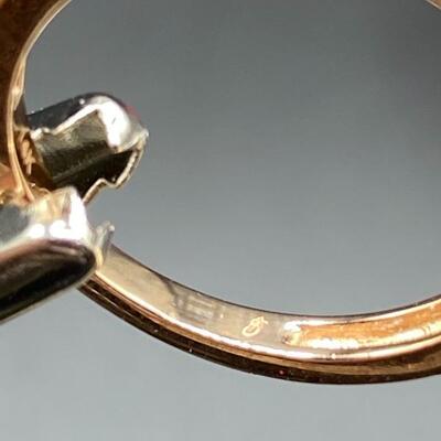 14k Rose Gold Baguette Ring by RH Macy & Co