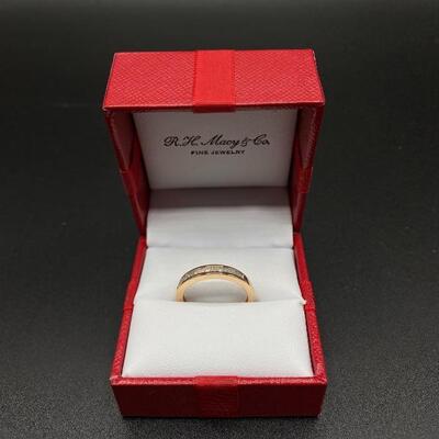 14k Rose Gold Baguette Ring by RH Macy & Co