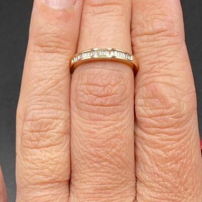 14k Rose Gold Baguette Ring by RH Macy & Co