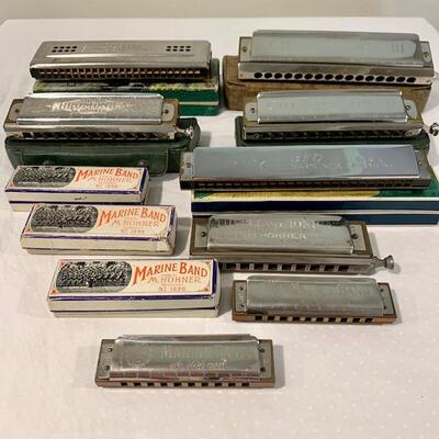 LOT 66 Collection of Harmonicas