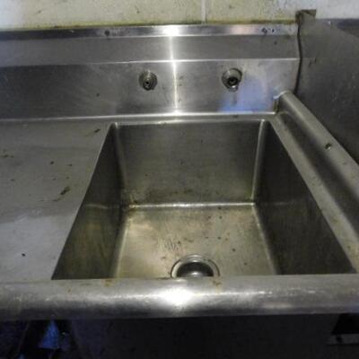 NSF Single Compartment Sink with Left Hand Drain Board 36