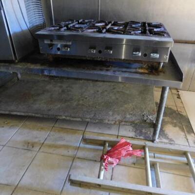 Commercial NSF Work Table includes Gas Burner Cook Stove (Conc) See Below