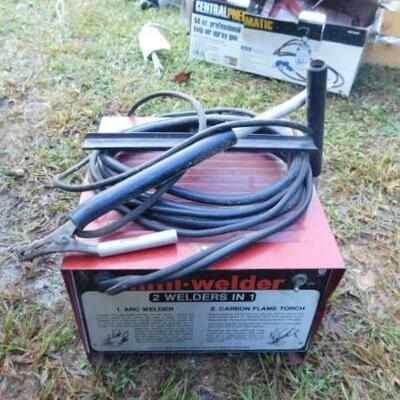 50 Amp Mini Welder 2 in 1 Arc Welder and Carbon Flame Torch (A)