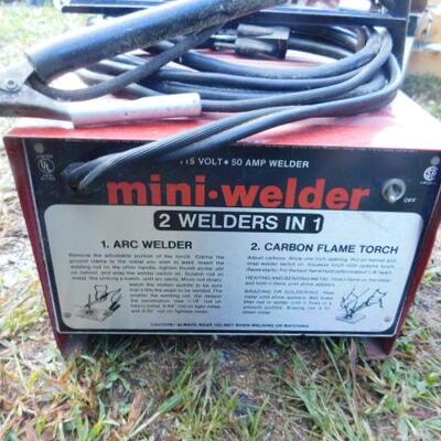 50 Amp Mini Welder 2 in 1 Arc Welder and Carbon Flame Torch (A)