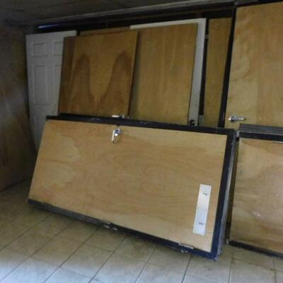 Large Collection of Commercial Hollow Core Doors with Some Metal Frames (Conc)