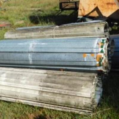 Rolls of Remnant Metal Siding or Roofing Mostly 64