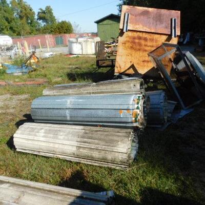 Rolls of Remnant Metal Siding or Roofing Mostly 64