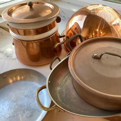 LOT 78 Assorted Copper Cookware