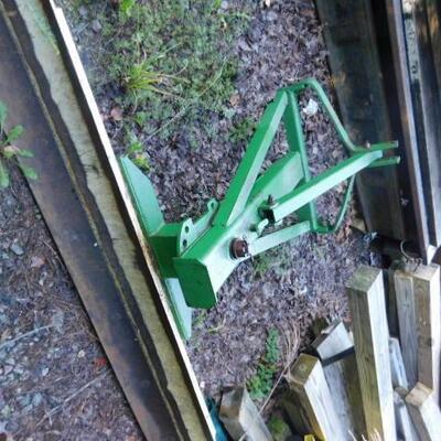 6 Foot Scrape Blade for 3 Point Hitch Green Frame (A)