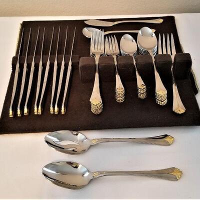 Lot #107  TOWLE (Korea) stainless steel flatware set
