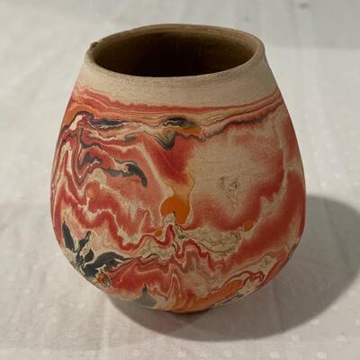 LOT 90 Nemadji Indian Pottery Native Clay 3pcs