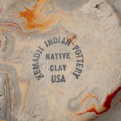 LOT 90 Nemadji Indian Pottery Native Clay 3pcs