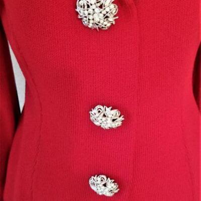 Lot #110  St. John's Knit - beautiful suit with rhinestone buttons