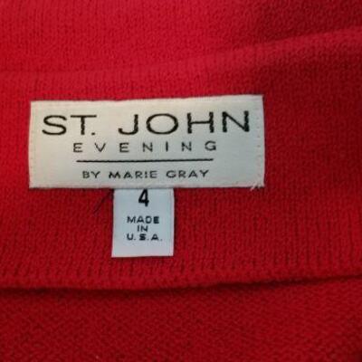Lot #110  St. John's Knit - beautiful suit with rhinestone buttons