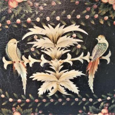 Lot #111  Beautiful Contemporary Tray with Bird Motif