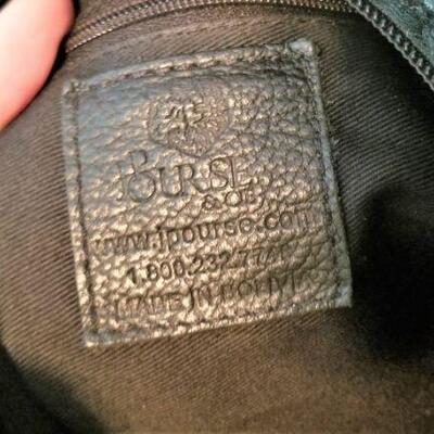 Lot #112  Black Leather JPourse purse