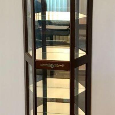 Lighted Curio Cabinet With Six Shelves