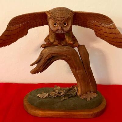 Owl Wood Carving