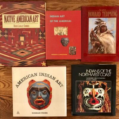 Lot Of Five Native American Art Books