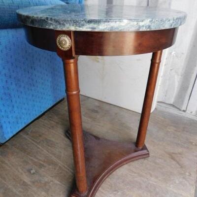 Synthetic Marble Top Side Table- 18