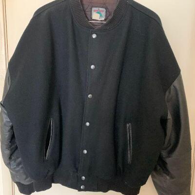 LOT 113 MONTEREY JAZZ FEST BLACK LETTERMAN JACKET SIZE 2X 