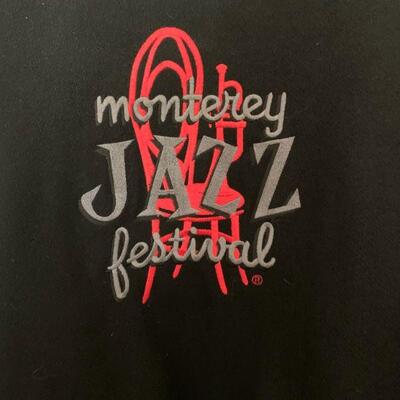 LOT 113 MONTEREY JAZZ FEST BLACK LETTERMAN JACKET SIZE 2X 