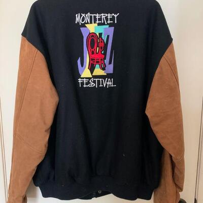 LOT 115  MONTEREY JAZZ FEST LETTERMAN JACKET SIZE XL