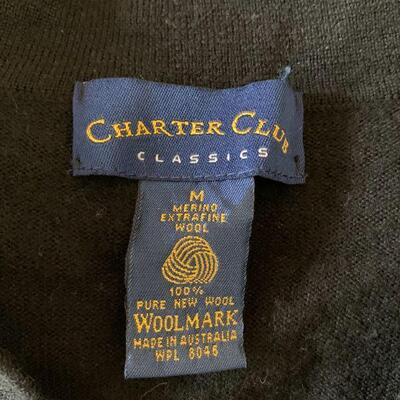 LOT 120  WOOL SWEATERS CHARTER CLUB SIZE M