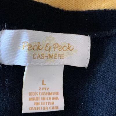 LOT 121  WOMEN'S CASHMERE SWEATERS PECK & PECK 