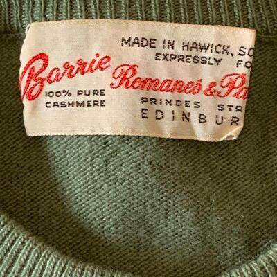 LOT 124 VINTAGE BARRIE CASHMERE CARDIGAN SCOTLAND 