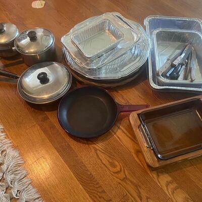 A - 629. Pots/ Pans & Baking Dishes