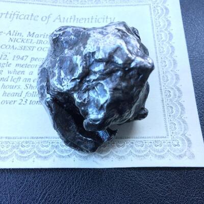 Sikhote-Alin Meteorite from Russia with Certificate of Authenticity 