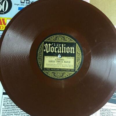 Antique Vocalion Semper Fidelis March record album