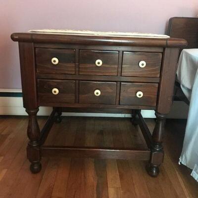 Ethan Allen Antique Tavern Side/ Nightstand Table(s)