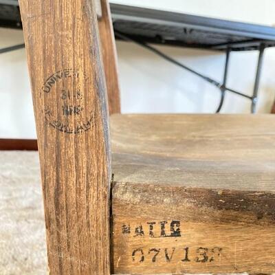 Old Wood School Desk from the University of Oklahoma 