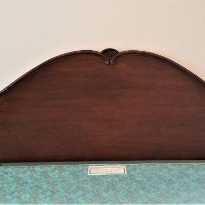 Lot #120  King Bed - set includes two side tables and Bed Linens