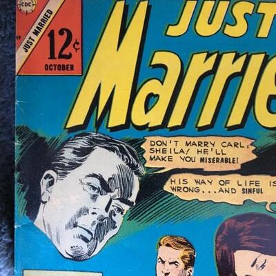 Vintage “Just Married” CDC Comic Lot of 6 with 12c