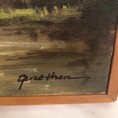 Lot 119 - Two Signed Field Worker Paintings