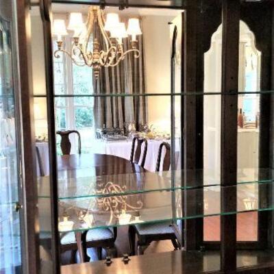 Lot #132  Ethan Allen China Cabinet