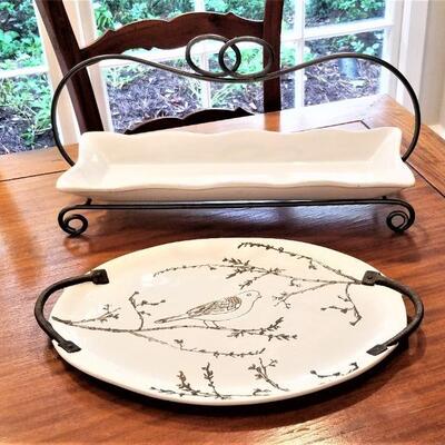 Lot #133  2 Contemporary Serving PIeces