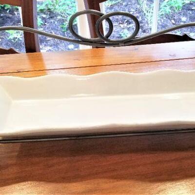 Lot #133  2 Contemporary Serving PIeces