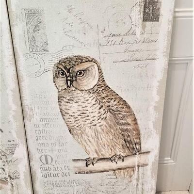 Lot #139  Pair of Contemporary Decorator OWL Prints