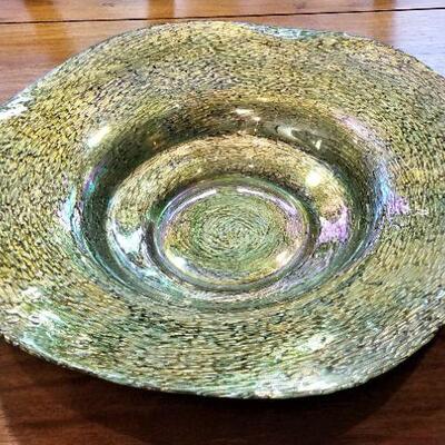 Lot #144  Large Art Glass Center Bowl