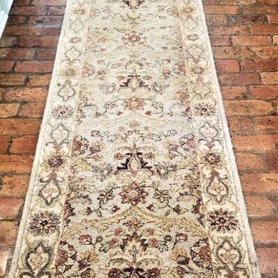 Lot #146  Beautiful Handmade Wool Runner with Backing
