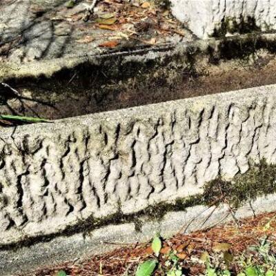 Lot #148  Three matching vintage concrete Garden Planters