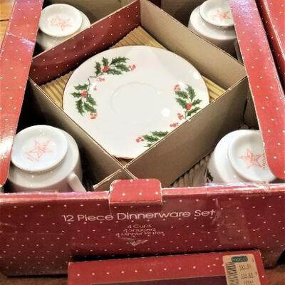 Lot #157  Set of Christmas/Holiday Dinnerware - Macy's