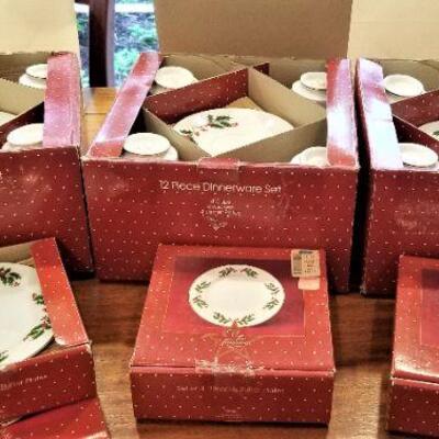 Lot #157  Set of Christmas/Holiday Dinnerware - Macy's